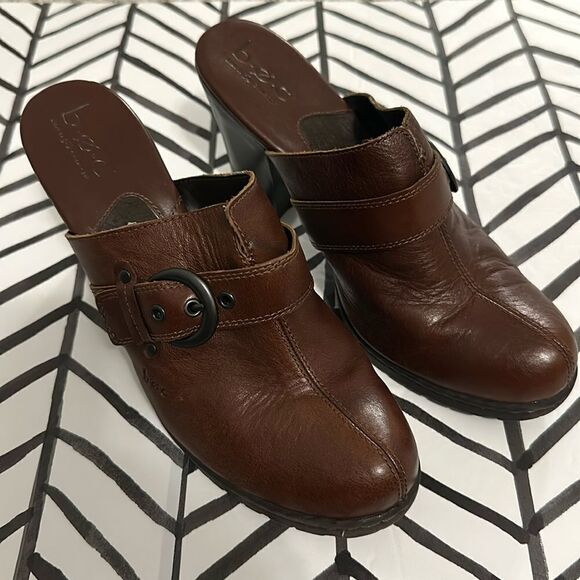 b.o.c Born Concepts Size 9 Chunky Open Ankle Block Heel Slip on Booties - Picture 1 of 4